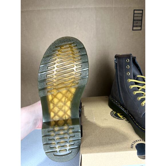 Dr airway martens Wild horse lamper Kids 4 m 5w Dark brown - Picture 3 of 6